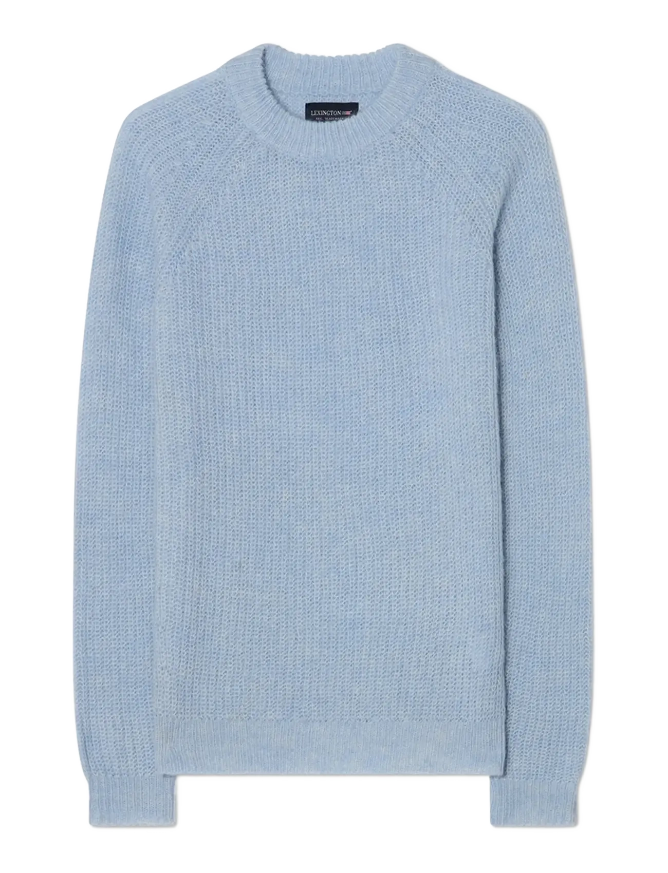 Lexington Clothing Alpaca Blend Raglan Sweater - Transitional Layering - LIGHT BLUE / blue