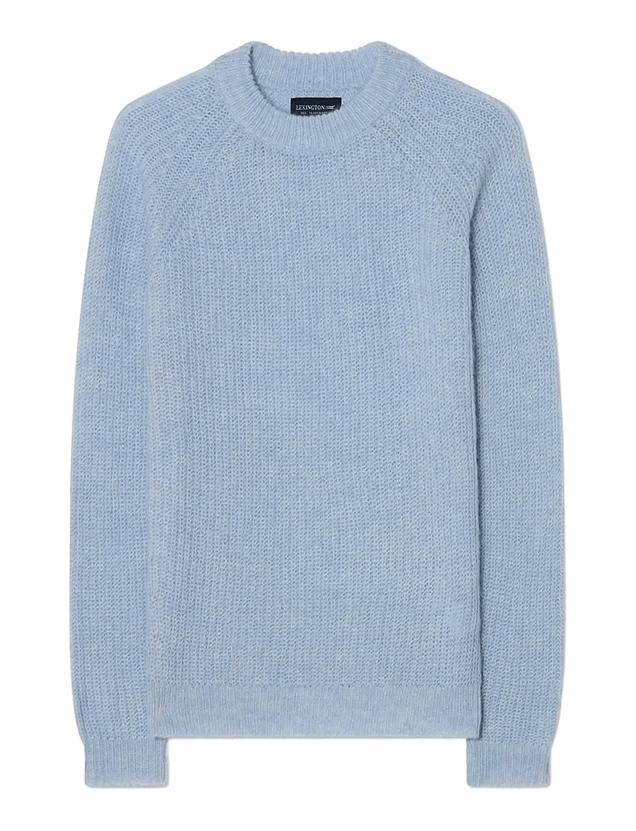 Lexington Clothing - Alpaca Blend Raglan Sweater - striktrøjer - light blue - 1