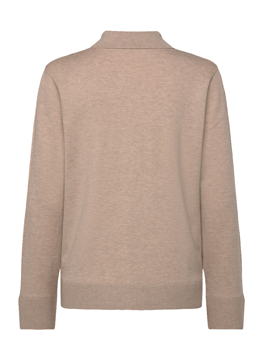 Lexington Clothing - Polo Knitted Sweater - striktrøjer - beige melange - 2