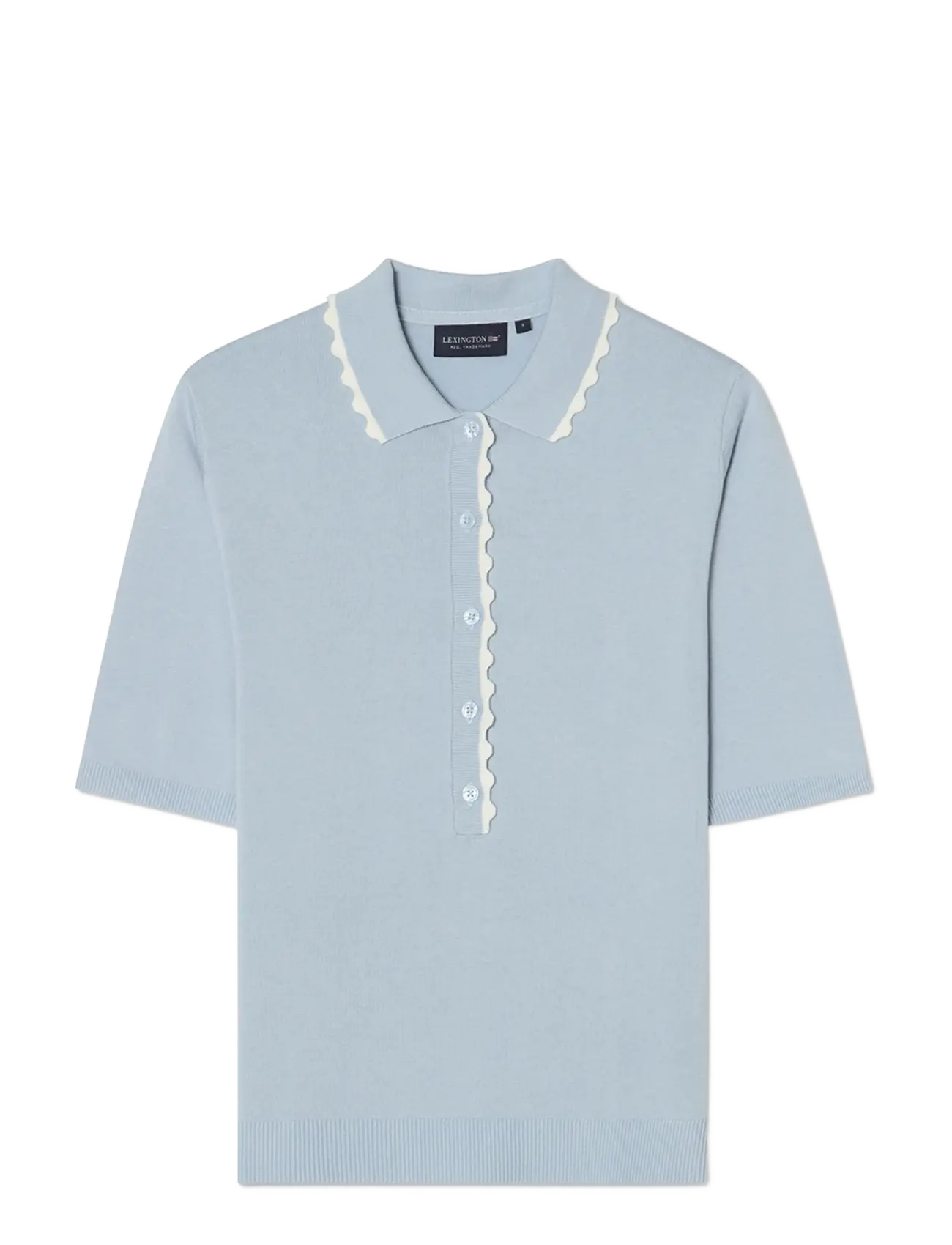 Lexington Clothing Short Sleeve Polo Sweater - Lexington Clothing - LIGHT BLUE / blue