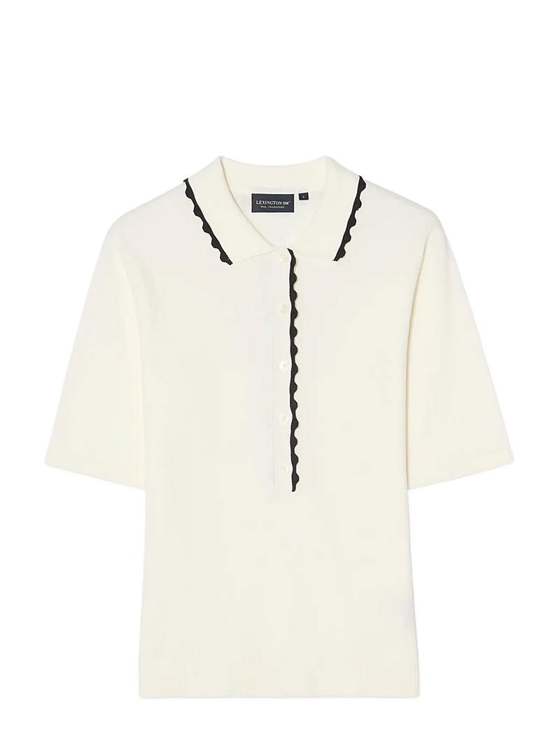 Lexington Clothing - Short Sleeve Polo Sweater - poloshirts - white - 1