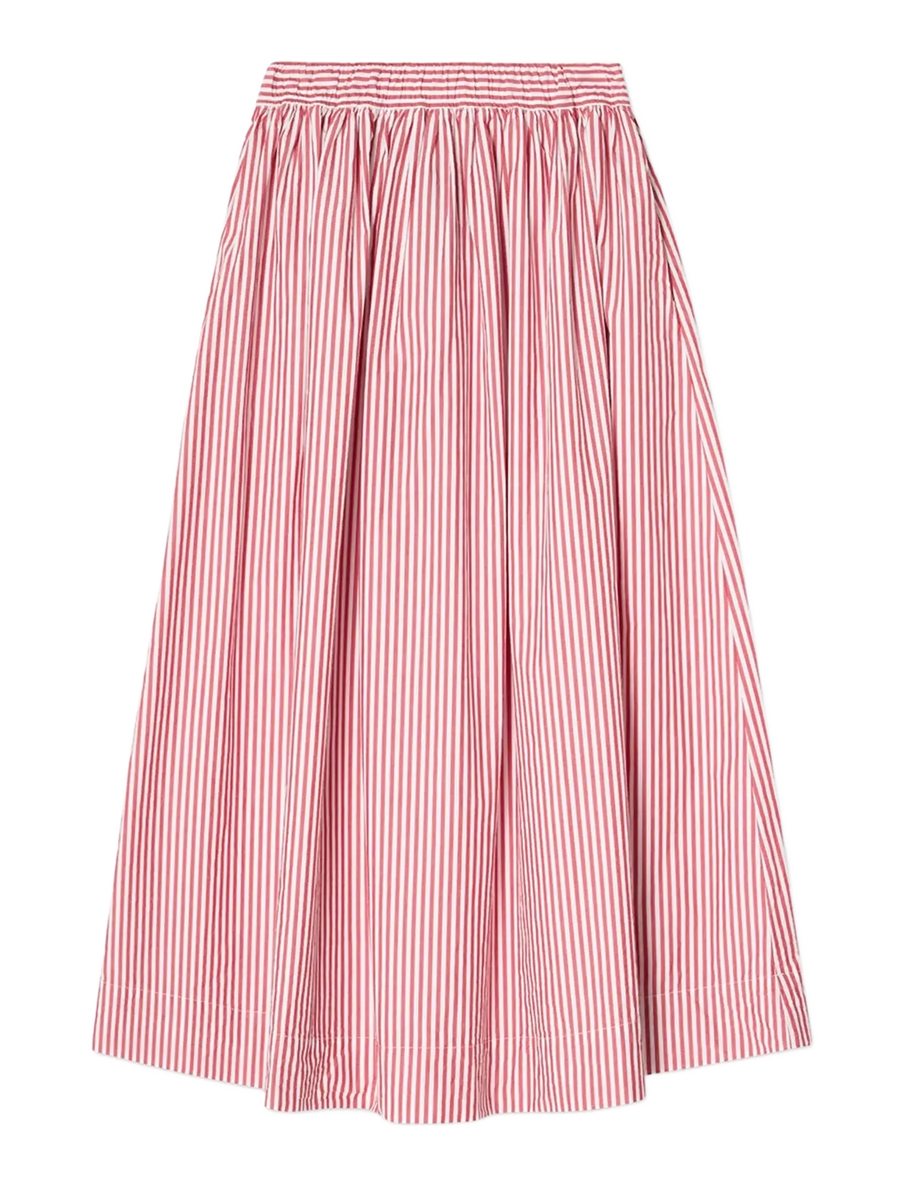 Lexington Clothing Organic Cotton Poplin Skirt - Kleidung - RED/WHITE STRIPE / red
