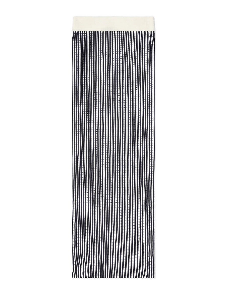 Lexington Clothing - Multi Striped Knitted Skirt - strikkede nederdele - dk blue/white stripe - 1