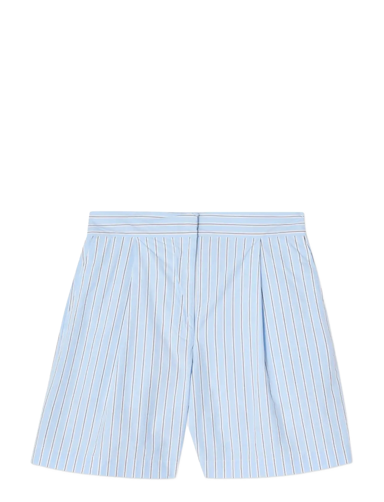 Lexington Clothing Organic Cotton Poplin Shorts - Tøj - BLUE MULTI STRIPE / blue