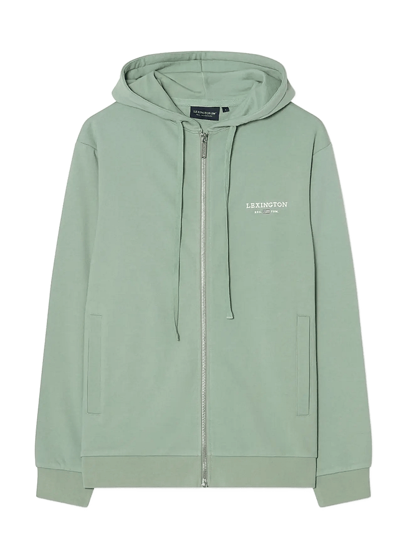 Lexington Clothing - Classic Logo Zip Hoodie - džemperiai su gobtuvu - green - 0