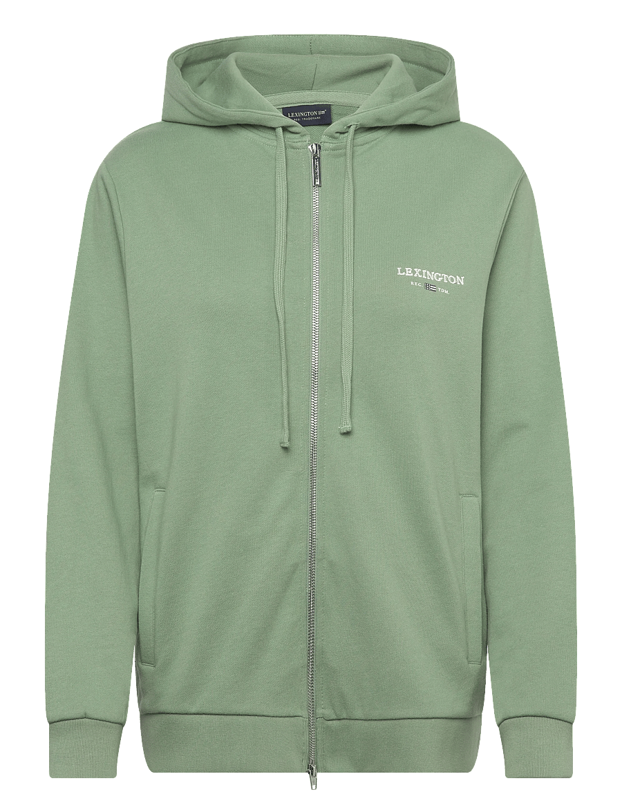 Lexington Clothing - Classic Logo Zip Hoodie - kapuzenpullover - green - 1