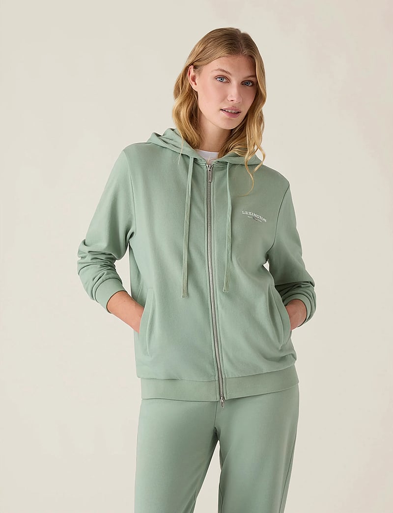 Lexington Clothing - Classic Logo Zip Hoodie - kapuzenpullover - green - 4
