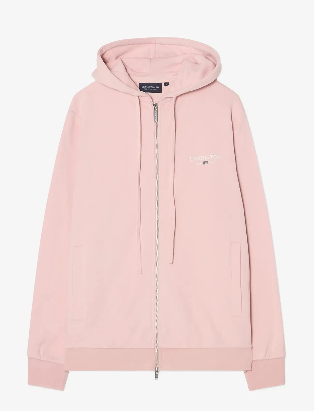 Lexington Clothing - Classic Logo Zip Hoodie - hoodies - pink - 0
