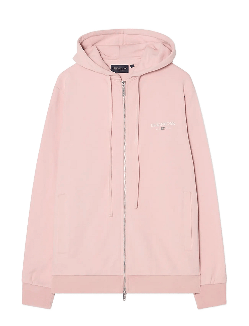 Lexington Clothing - Classic Logo Zip Hoodie - hoodies - pink - 0
