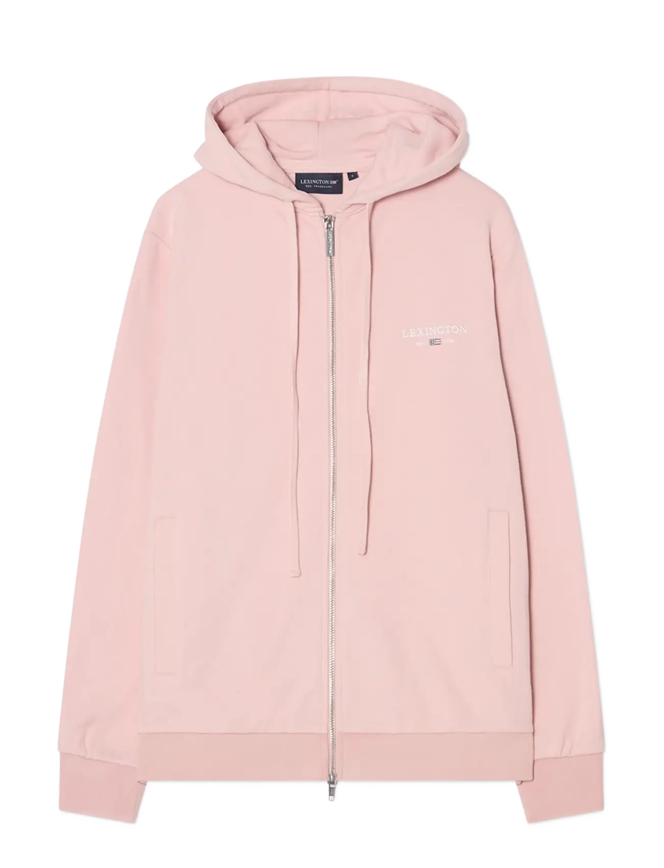 Lexington Clothing Classic Logo Zip Hoodie - Drabužiai - PINK / pink/rose