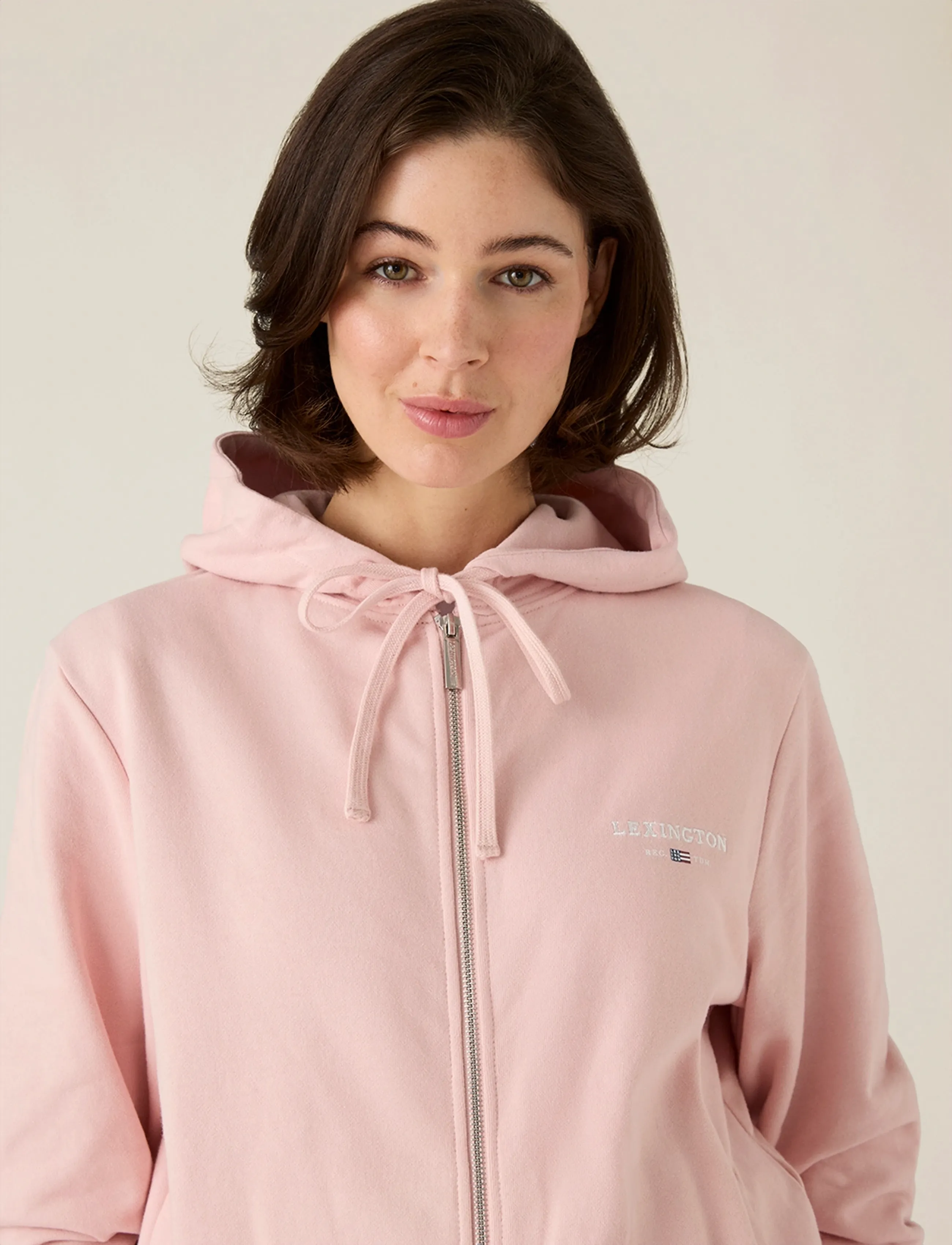Lexington Clothing - Classic Logo Zip Hoodie - hoodies - pink - 3