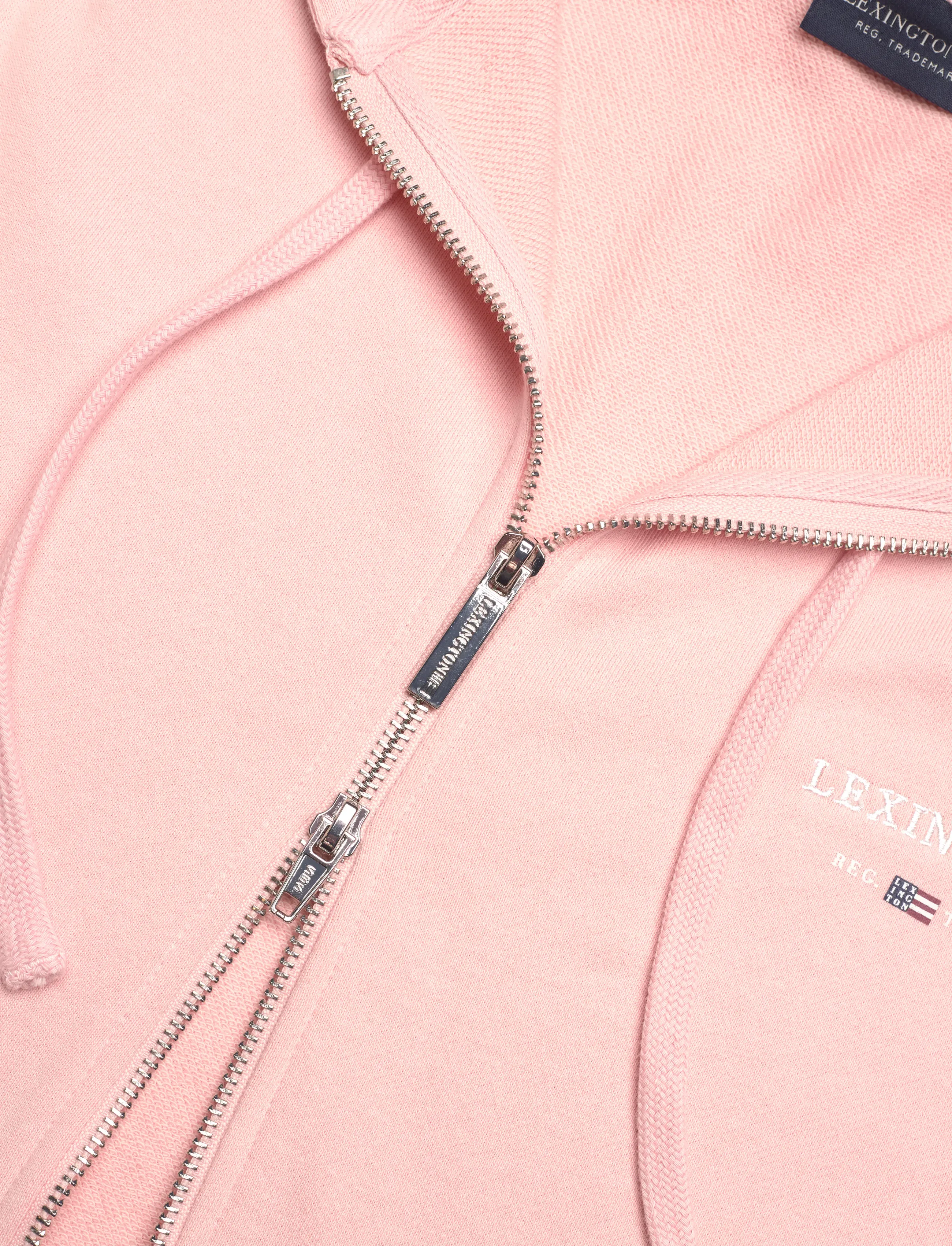 Lexington Clothing - Classic Logo Zip Hoodie - hoodies - pink - 4