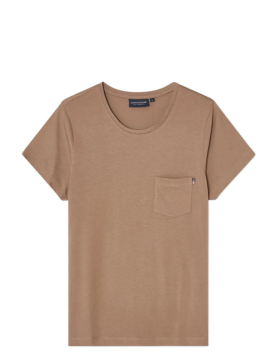 Lexington Clothing - Cotton-modal Blend Classic Tee - marškinėliai - brown - 0
