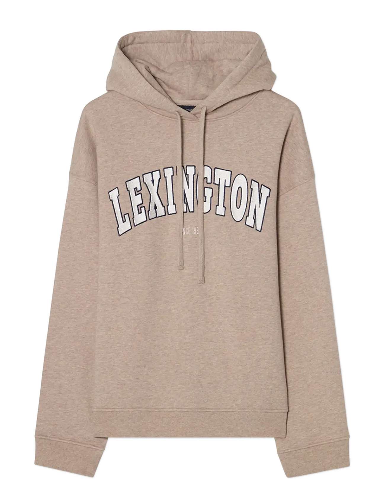 Lexington Clothing Logo Hoodie - Mode trends - LIGHT BROWN MELANGE / beige