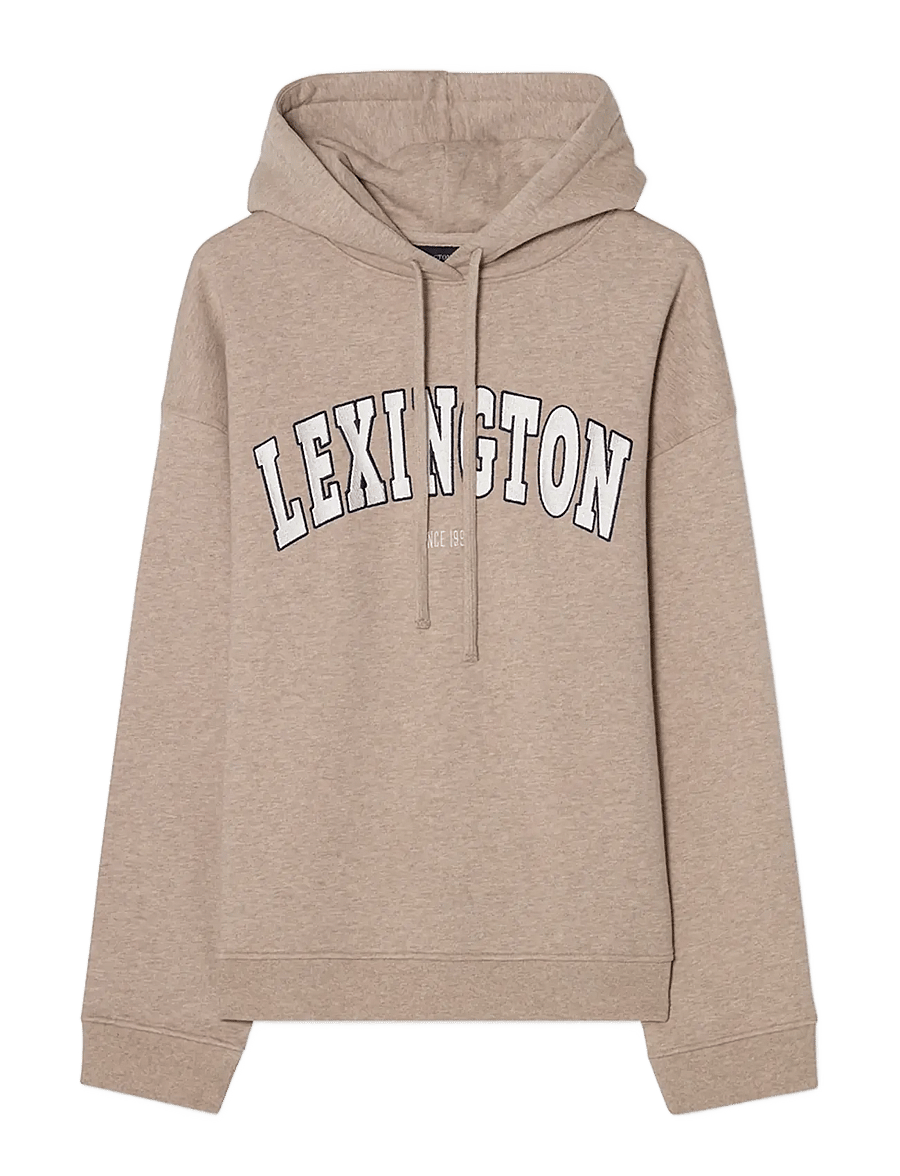Lexington Clothing - Logo Hoodie - hættetrøjer - light brown melange - 1