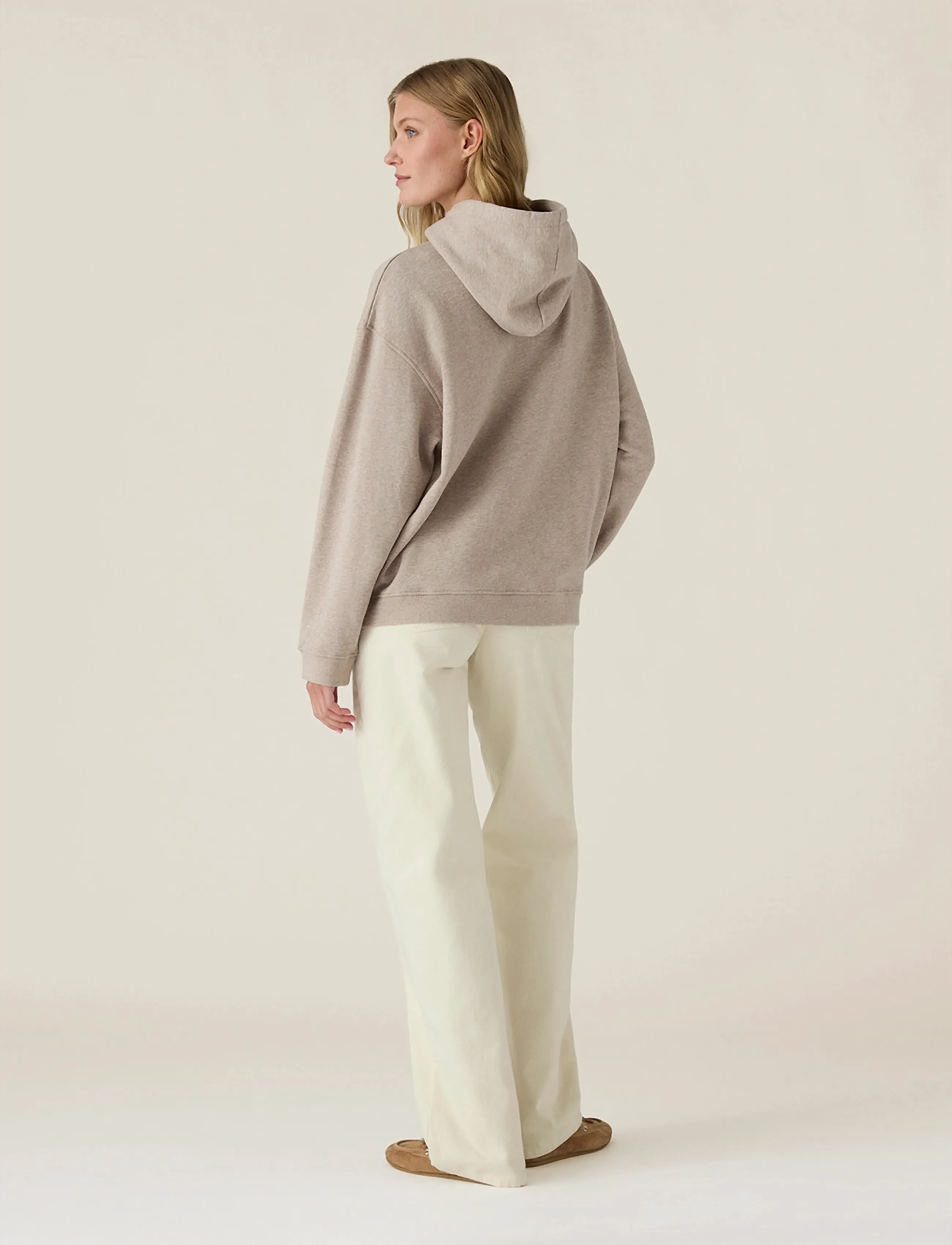 Lexington Clothing - Logo Hoodie - hættetrøjer - light brown melange - 2