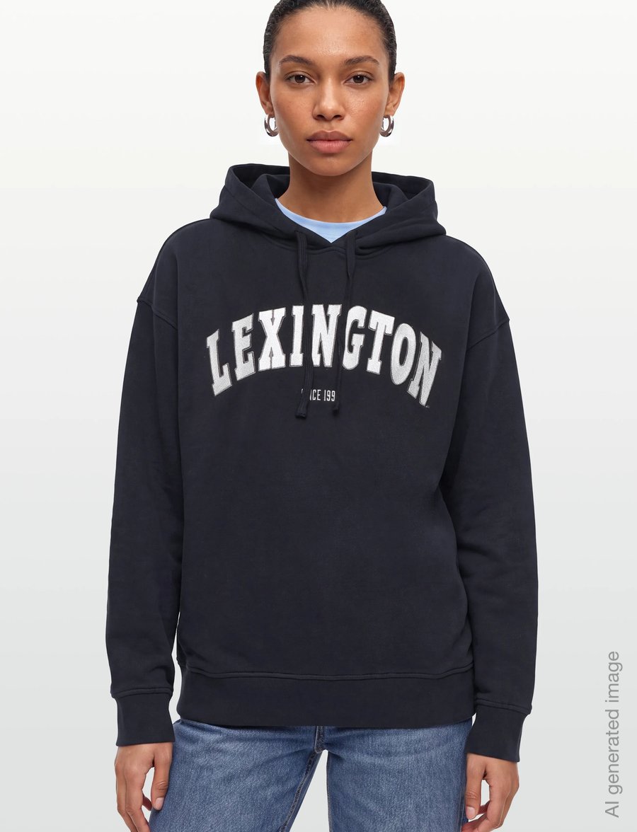 Lexington Clothing - Logo Hoodie - bluzy z kapturem - navy - 3