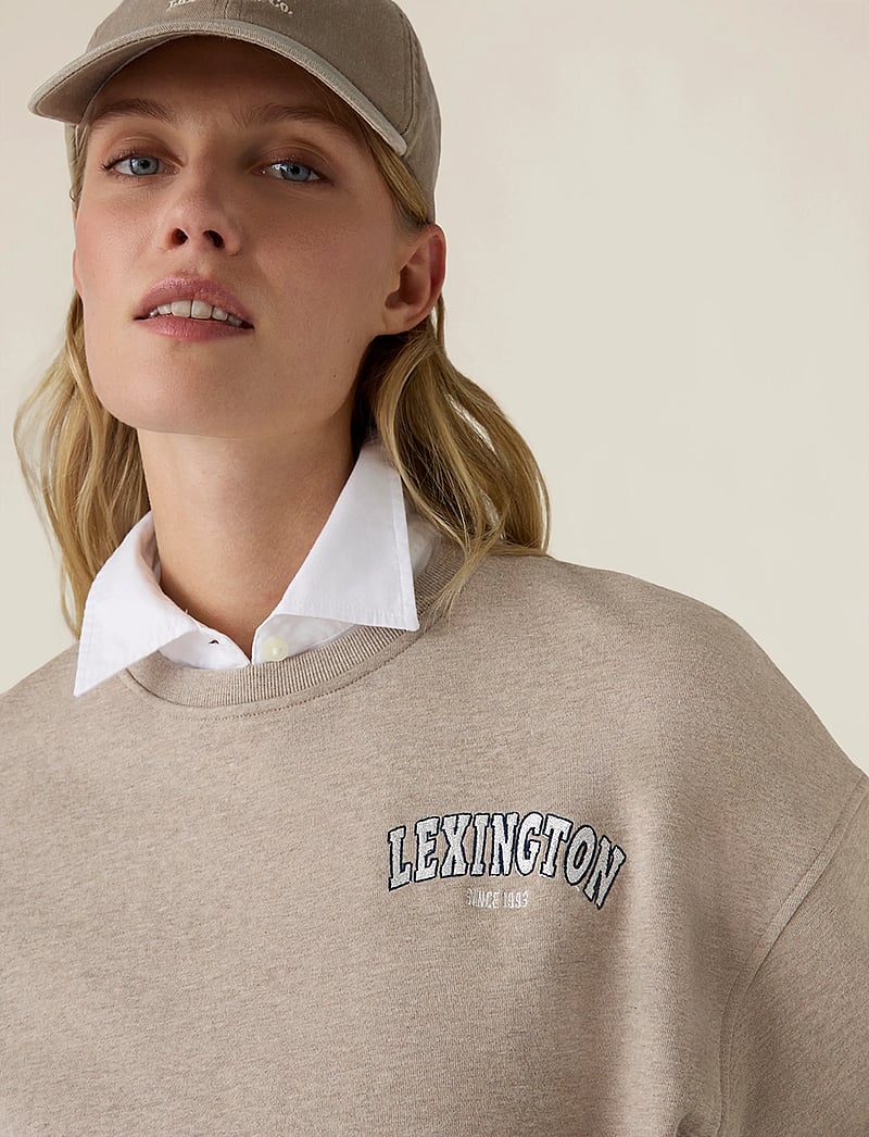 Lexington Clothing - Logo Sweatshirt - modetrends - light brown melange - 3