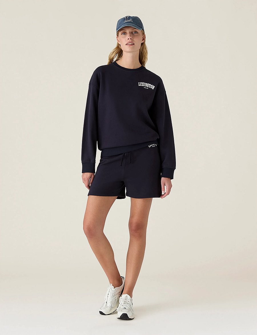 Lexington Clothing - Logo Sweatshirt - fashion trends - navy - 0