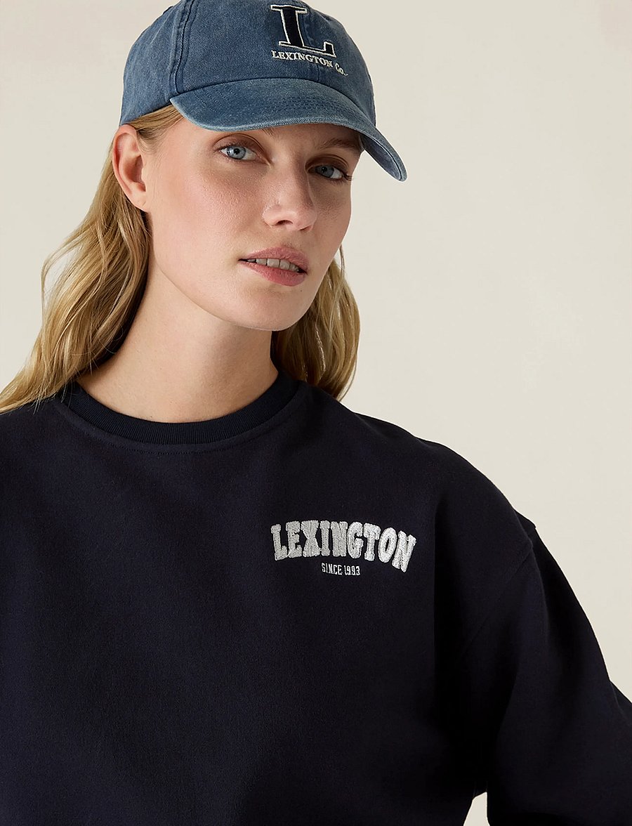 Lexington Clothing - Logo Sweatshirt - fashion trends - navy - 3