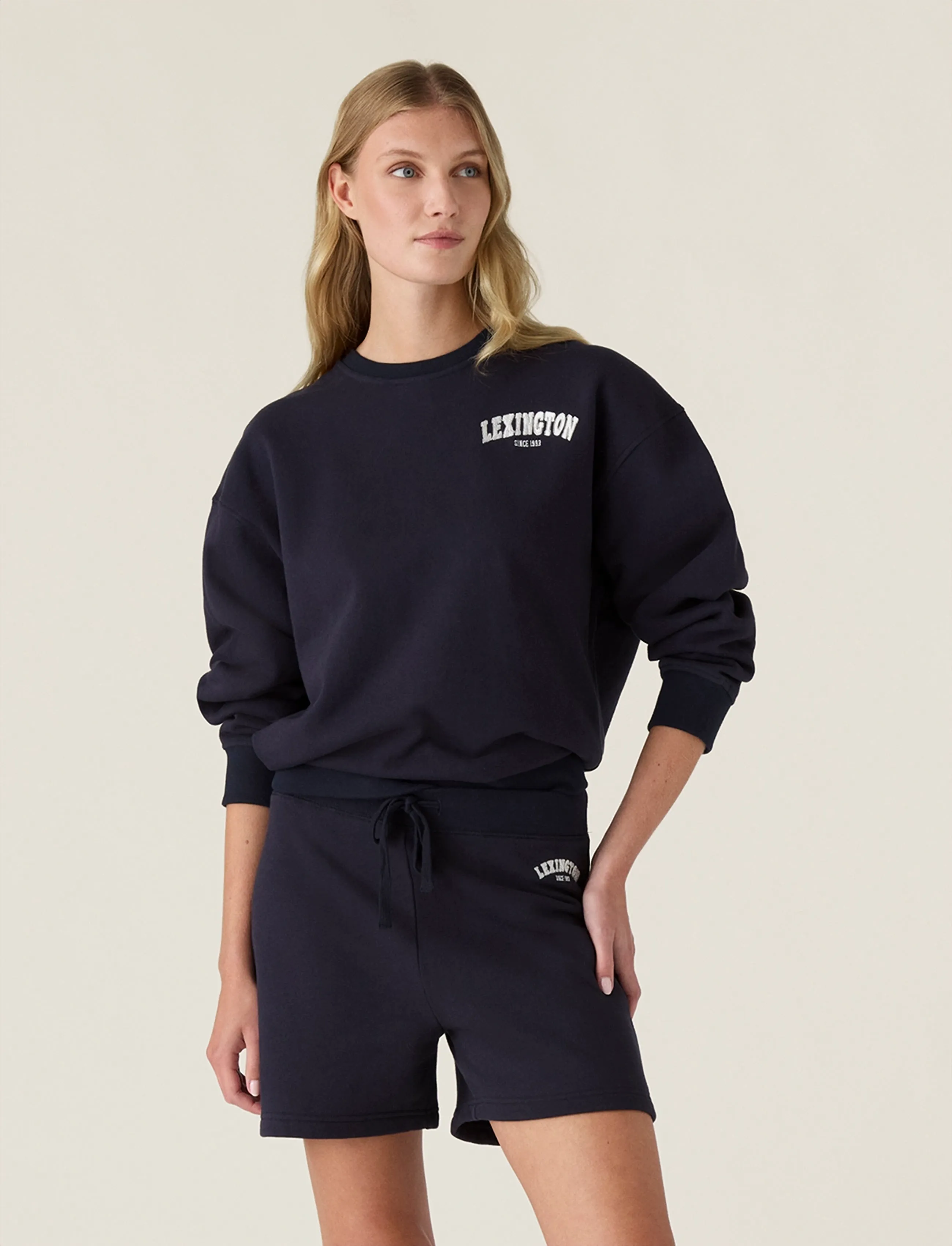 Lexington Clothing - Logo Jersey Shorts - casual shorts - navy - 3