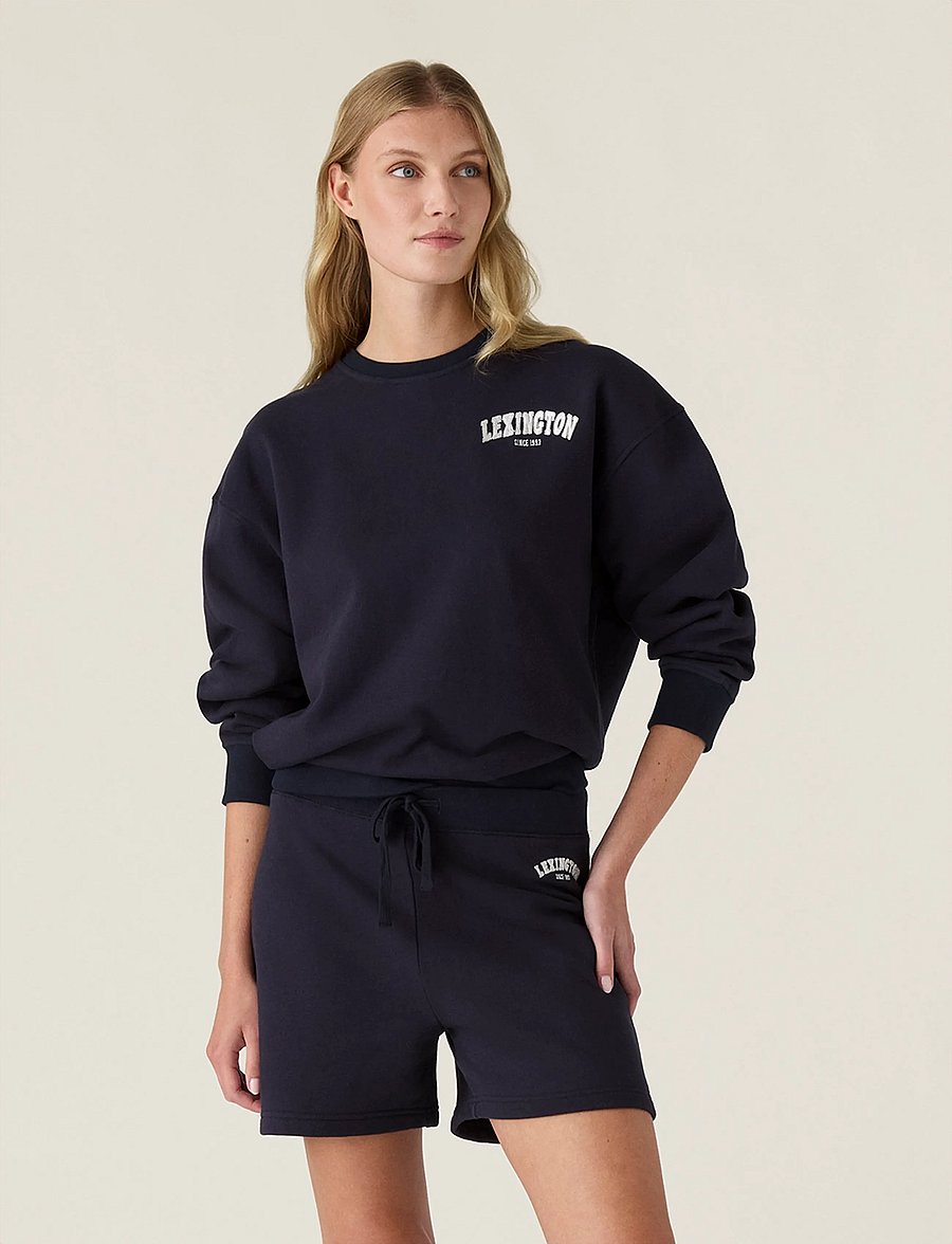 Lexington Clothing - Logo Jersey Shorts - casual shorts - navy - 3