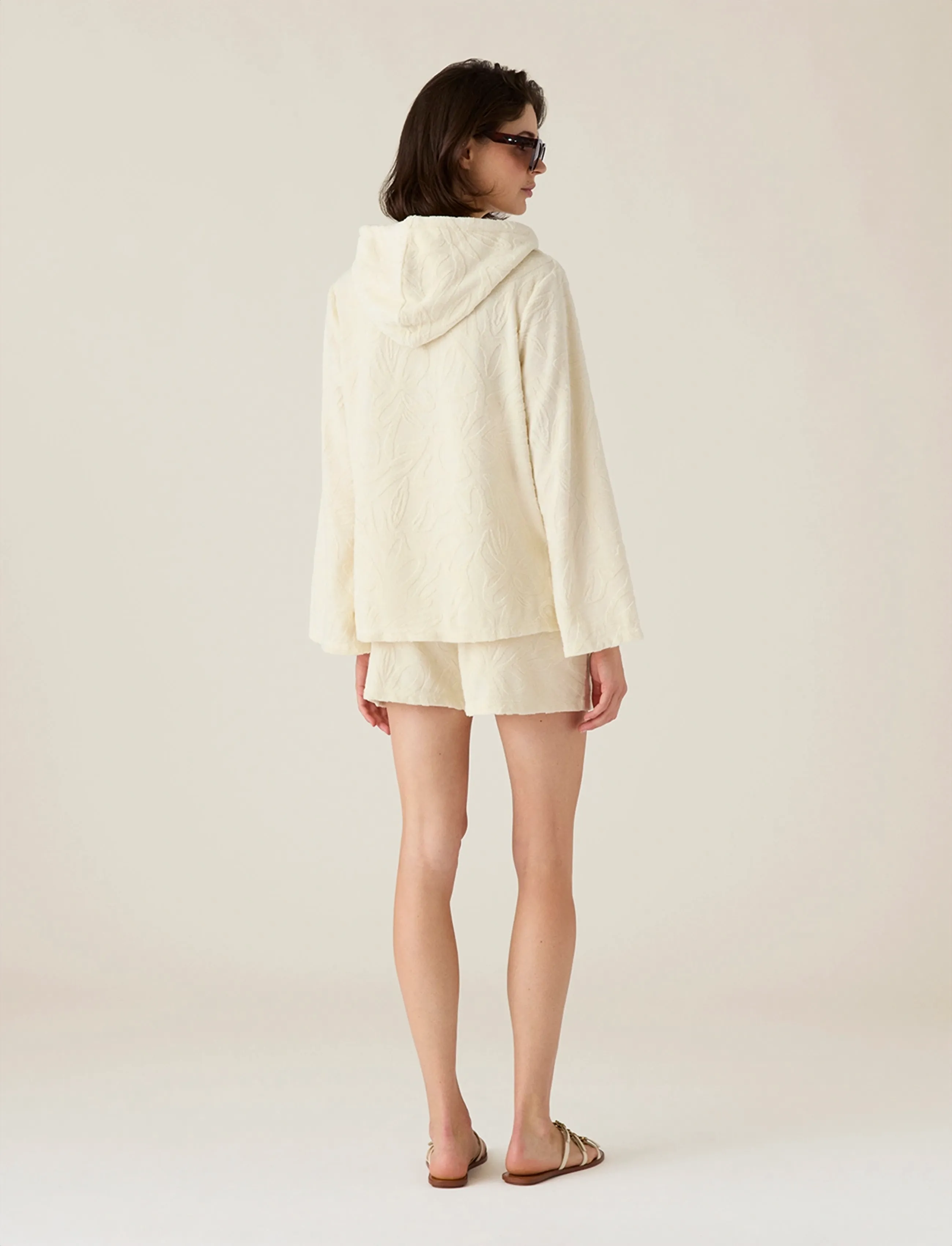 Lexington Clothing - Organic Cotton Terry Surfer Hood - kapuzenpullover - offwhite - 2