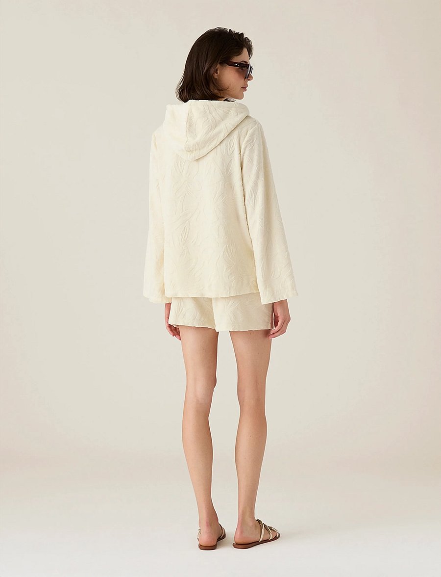Lexington Clothing - Organic Cotton Terry Surfer Hood - hoodies - offwhite - 2