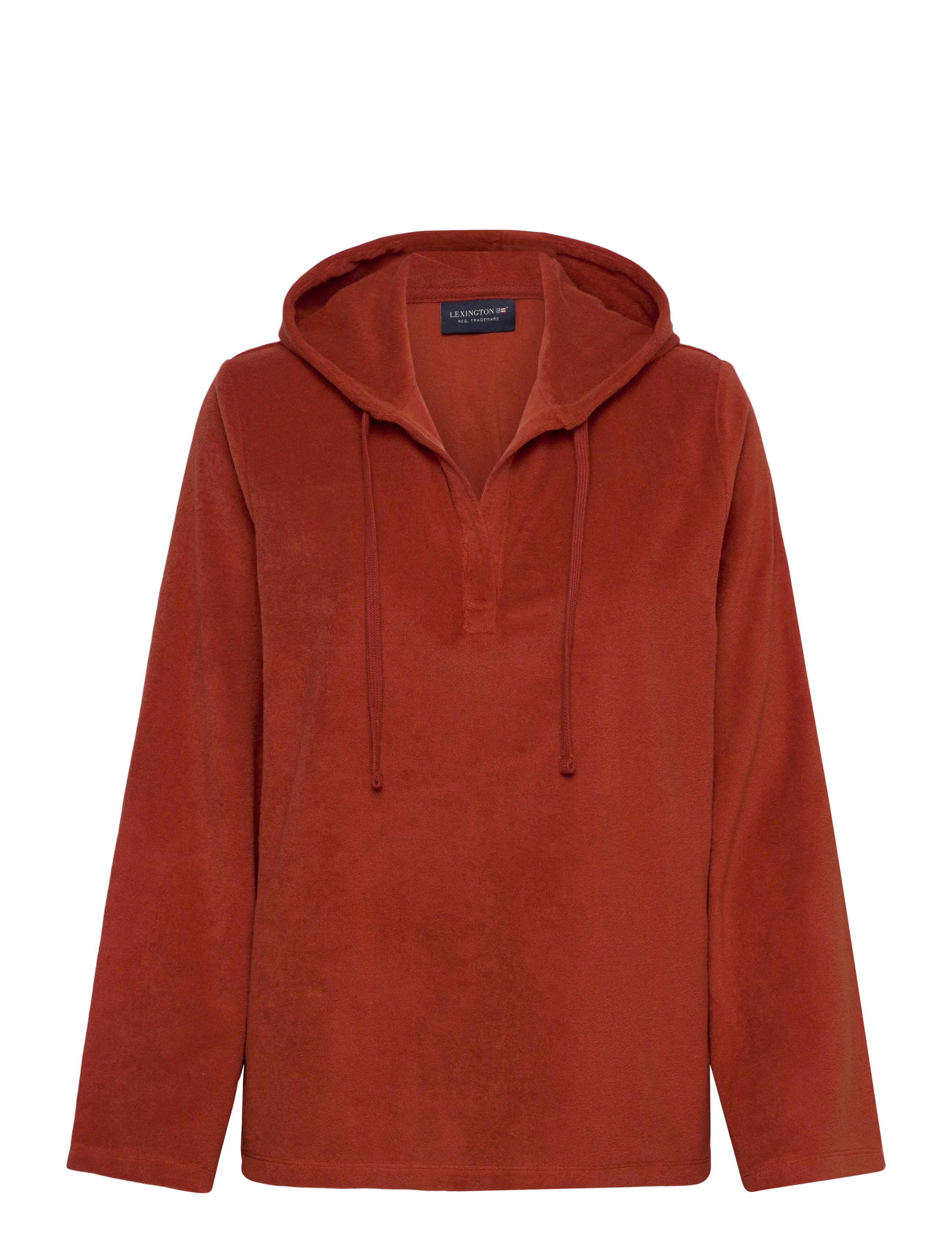 Lexington Clothing Organic Cotton Terry Surfer Hood - Huvtröja - RUST / blue