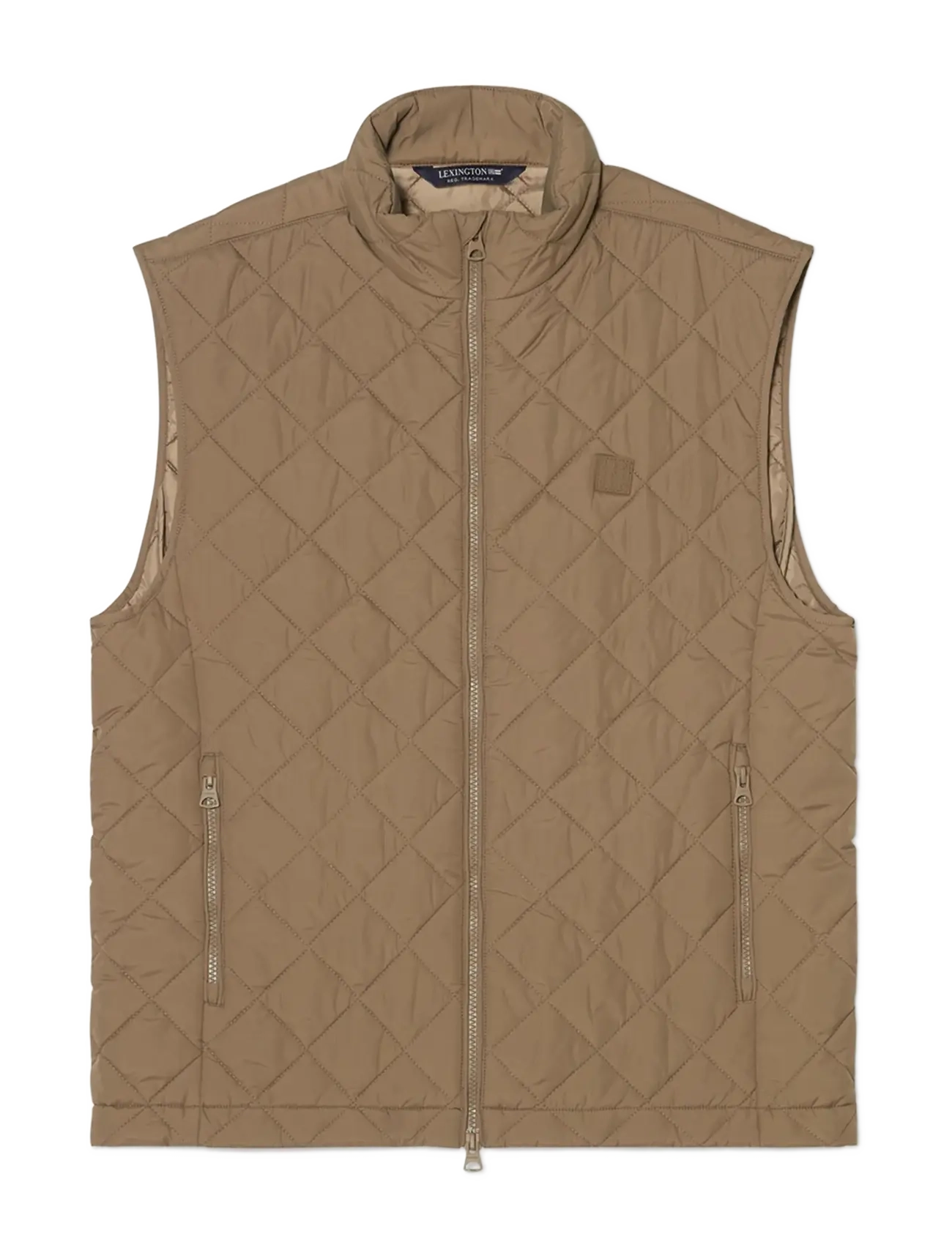 LEXINGTON CLOTHING Klassisch Quilted Vest Beige - L - Herren