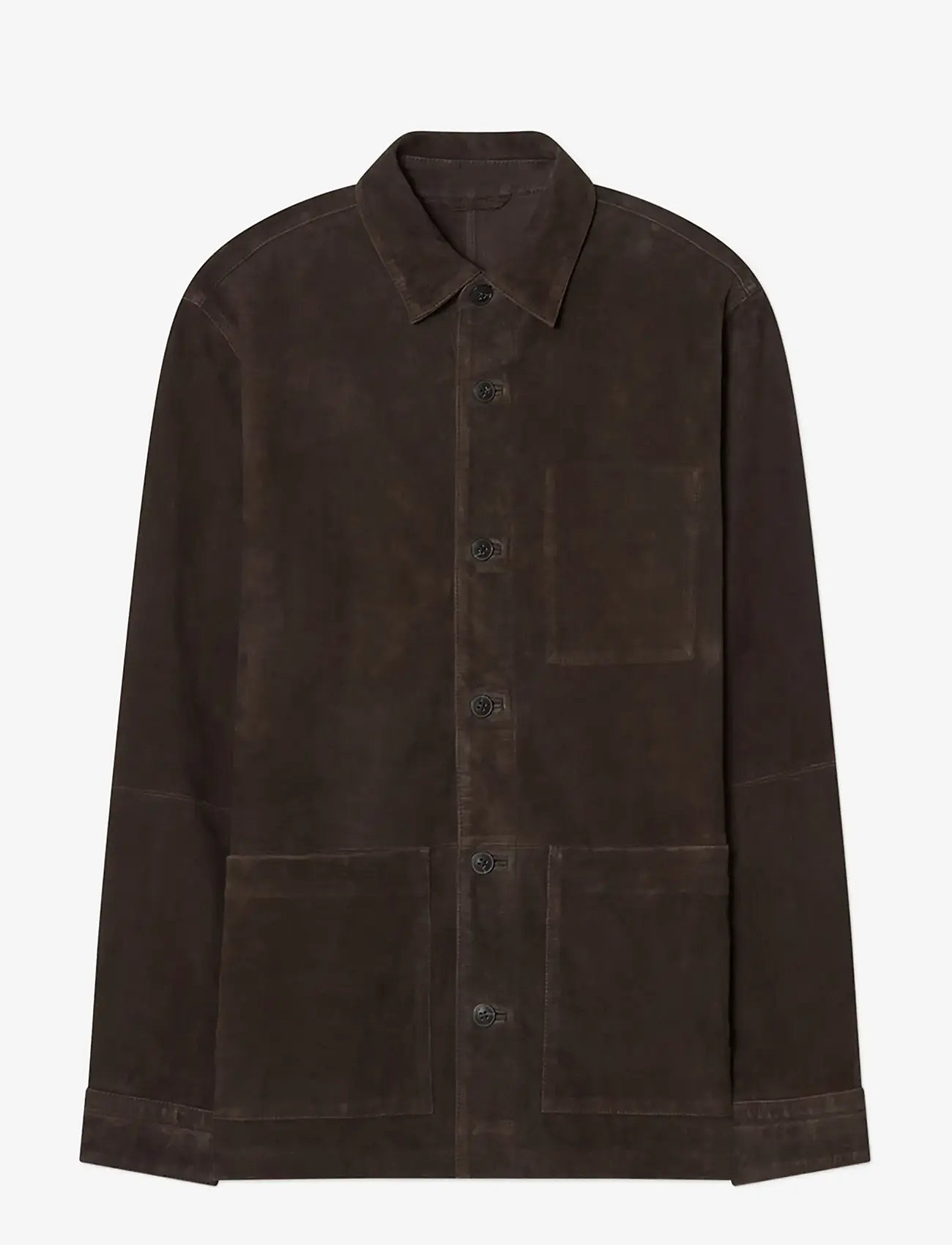 Lexington Clothing - Suede Shirt Jacket - leichte jacken - dark brown - 1