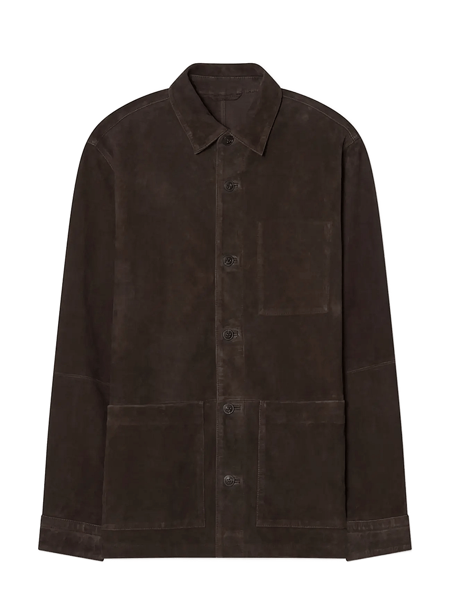 Lexington Clothing - Suede Shirt Jacket - dark brown - 1