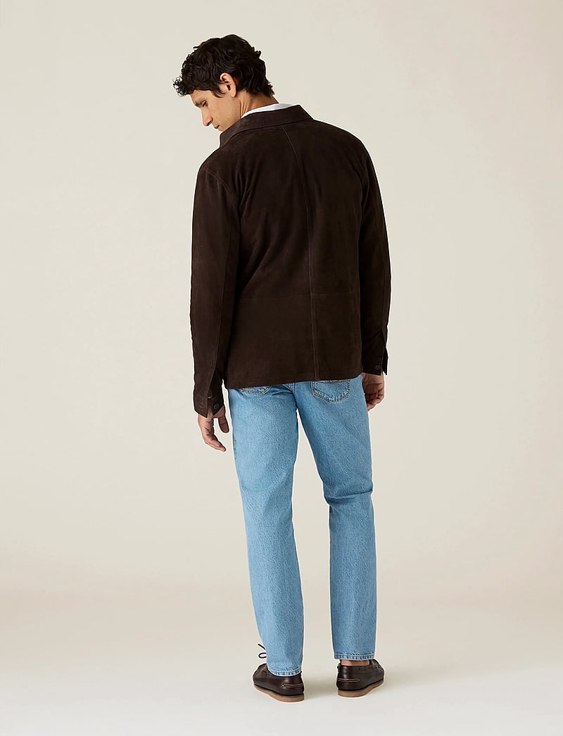 Lexington Clothing - Suede Shirt Jacket - leichte jacken - dark brown - 2