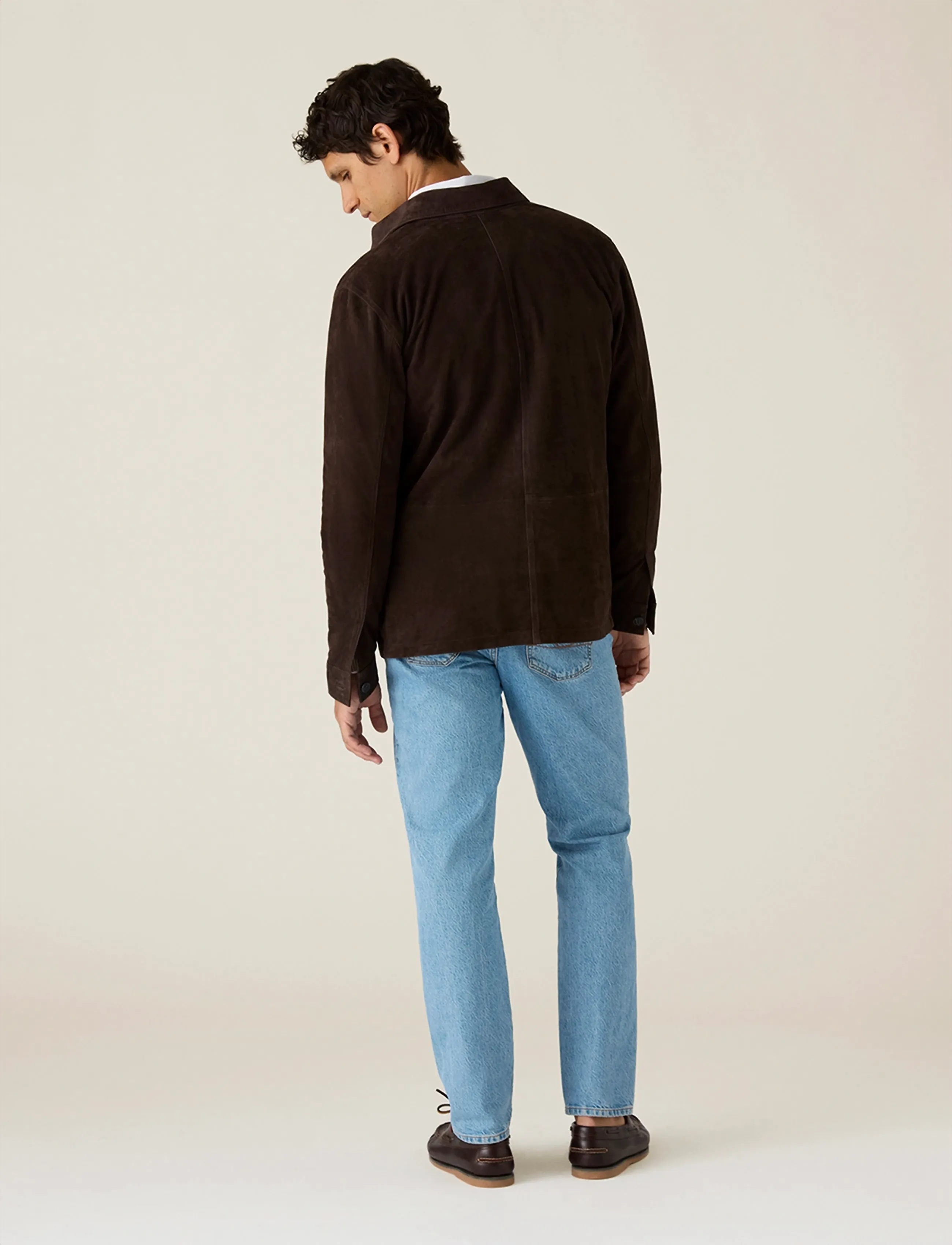 Lexington Clothing - Suede Shirt Jacket - dark brown - 2