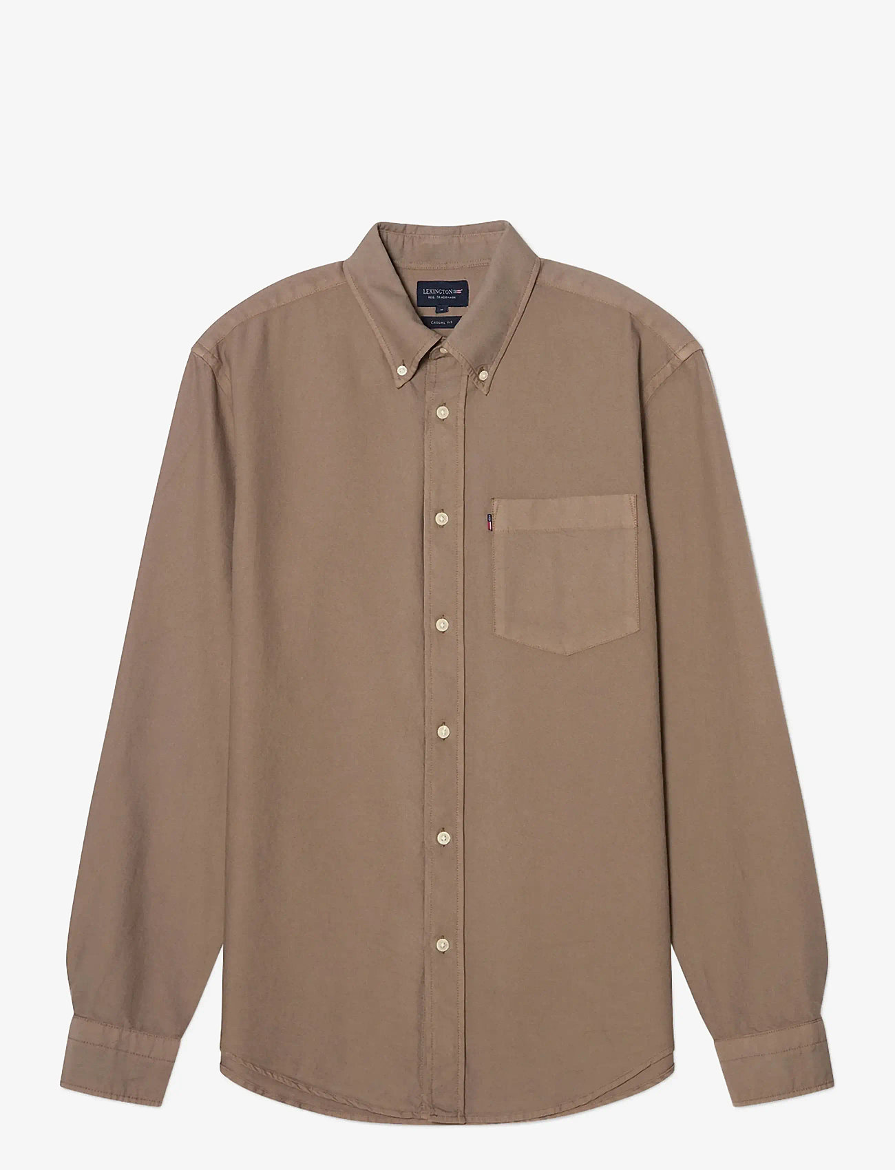 Lexington Clothing - Casual Oxford B.D Shirt - podstawowe koszulki - brown - 1