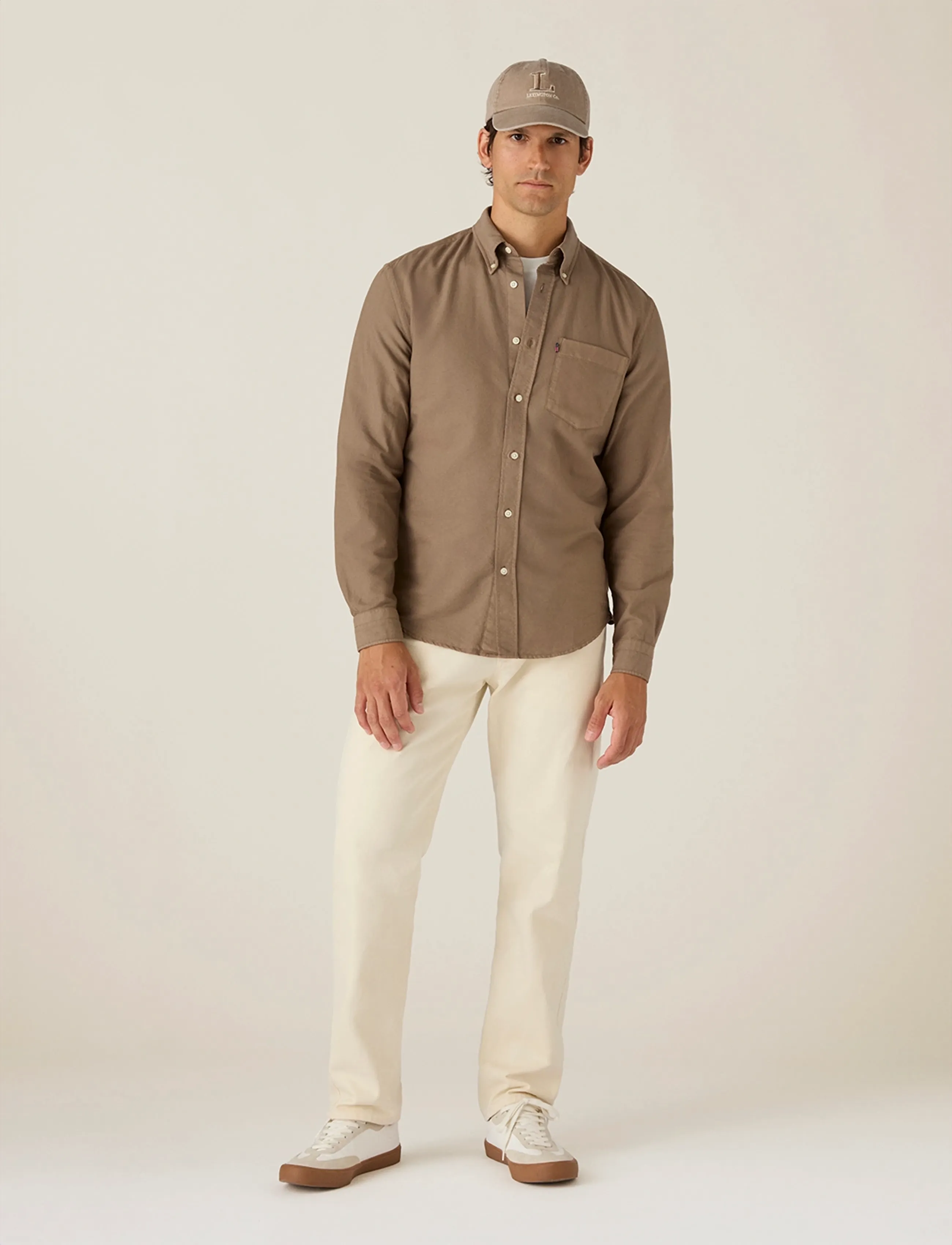 Lexington Clothing Casual Oxford B.D Shirt - Basic-Hemden - BROWN / brown