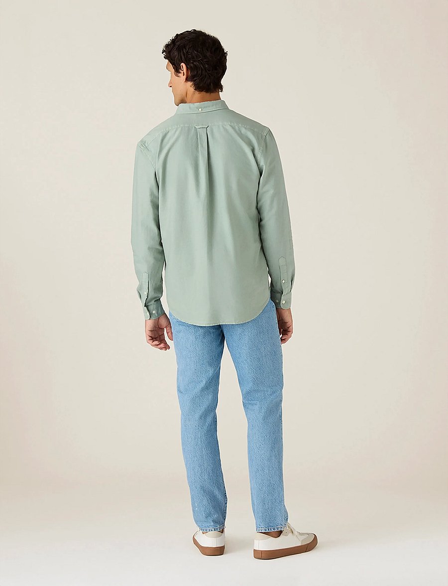 Lexington Clothing - Casual Oxford B.D Shirt - basic skjorter - light green - 2