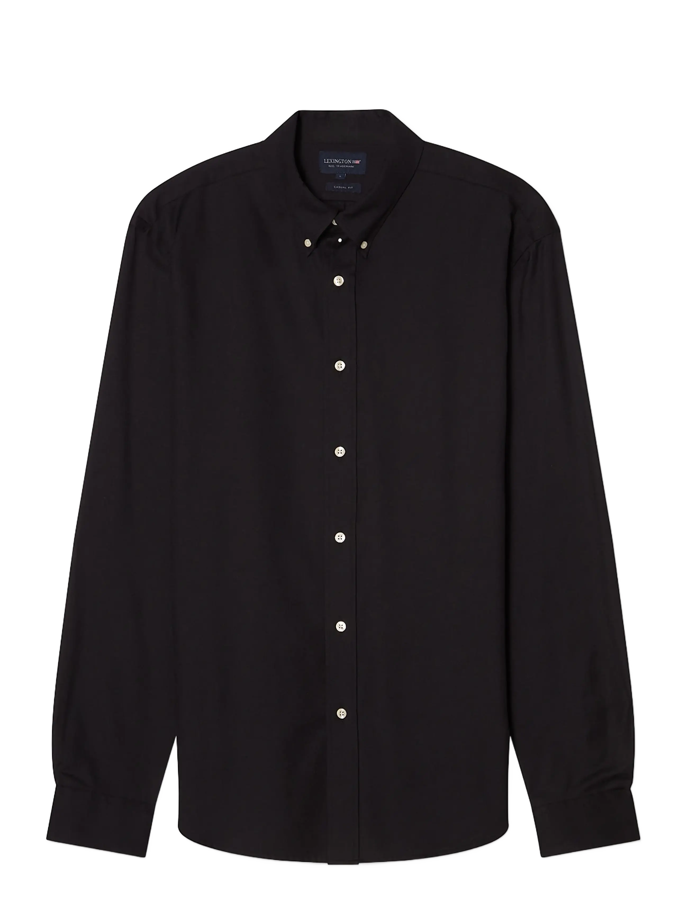 LEXINGTON CLOTHING Casual Solid Flannel B.d Shirt Schwarz - L - Herren