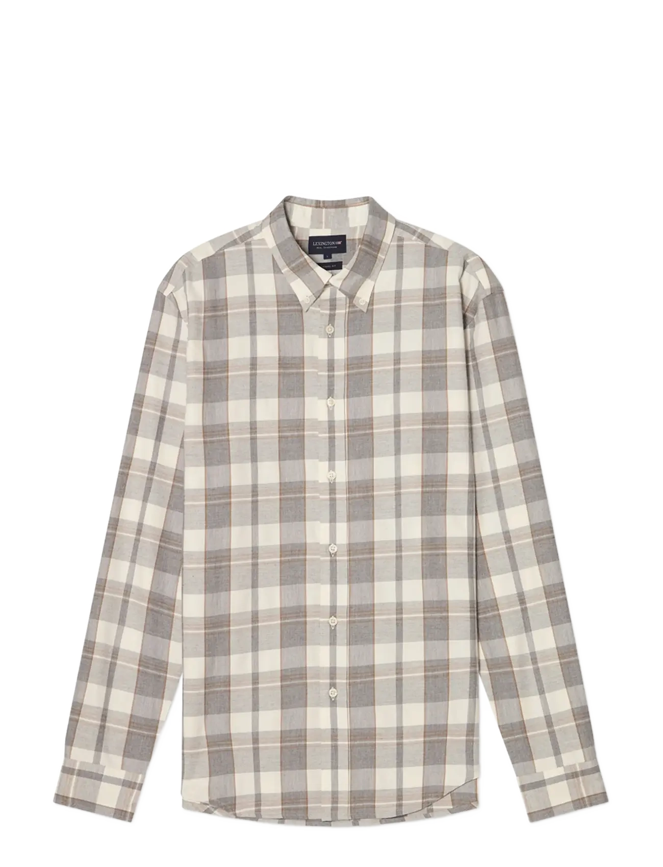Lexington Clothing Casual Check Flannel B.D Shirt - Basic-Hemden - GRAY CHECK / multi