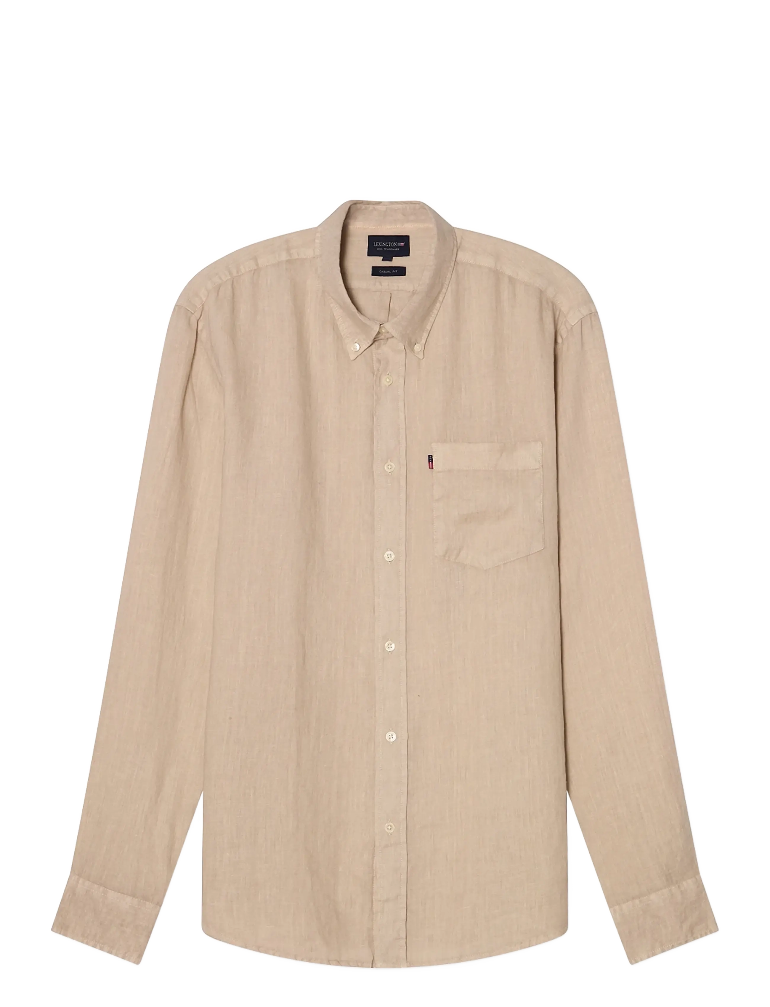 LEXINGTON CLOTHING Casual Linen B.d Shirt Beige - XL - Herren