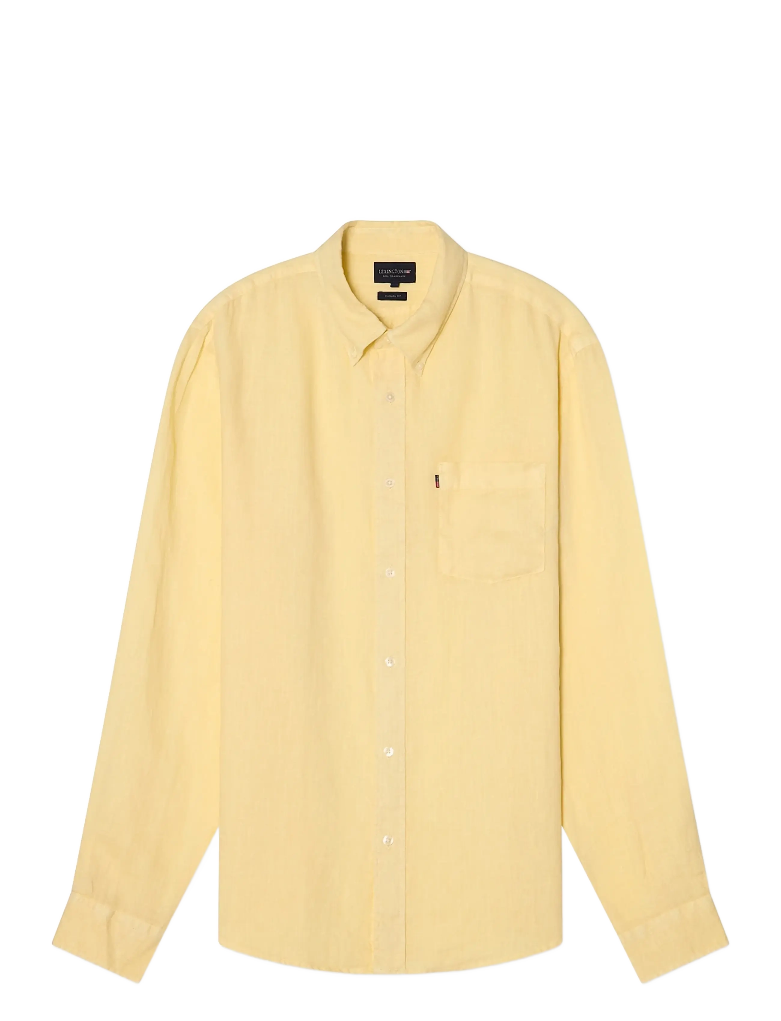 LEXINGTON CLOTHING Casual Linen B.d Shirt Gelb - M - Herren