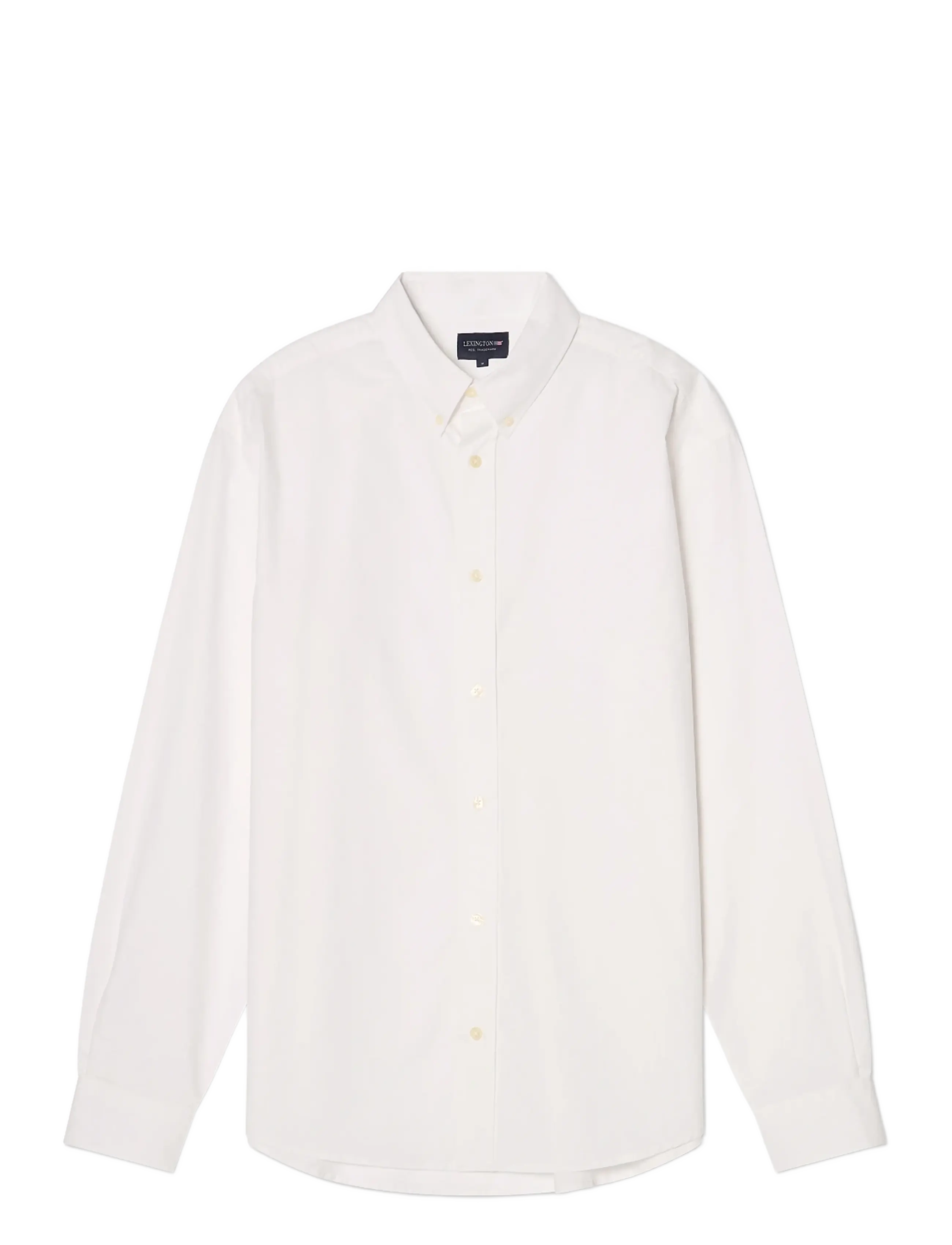 LEXINGTON CLOTHING Loose Crisp Poplin B.d Shirt Weiß - S - Herren