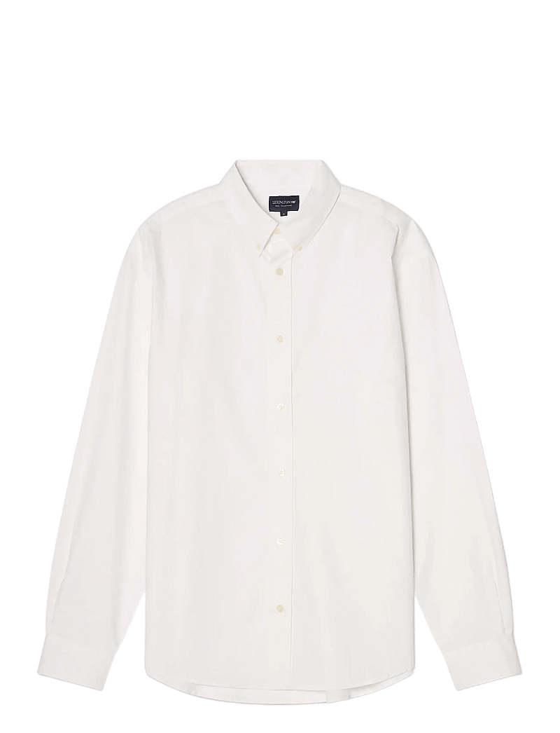 Lexington Clothing - Loose Crisp Poplin B.D Shirt - tavalised t-särgid - white - 1