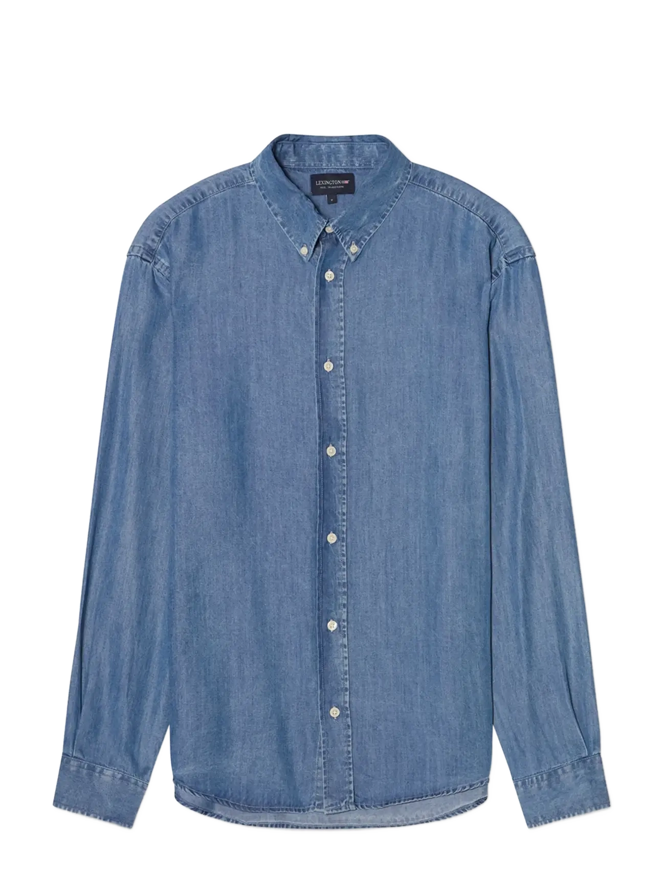 Lexington Clothing Loose Indigo B.D Shirt - Kleidung - MEDIUM BLUE / blue