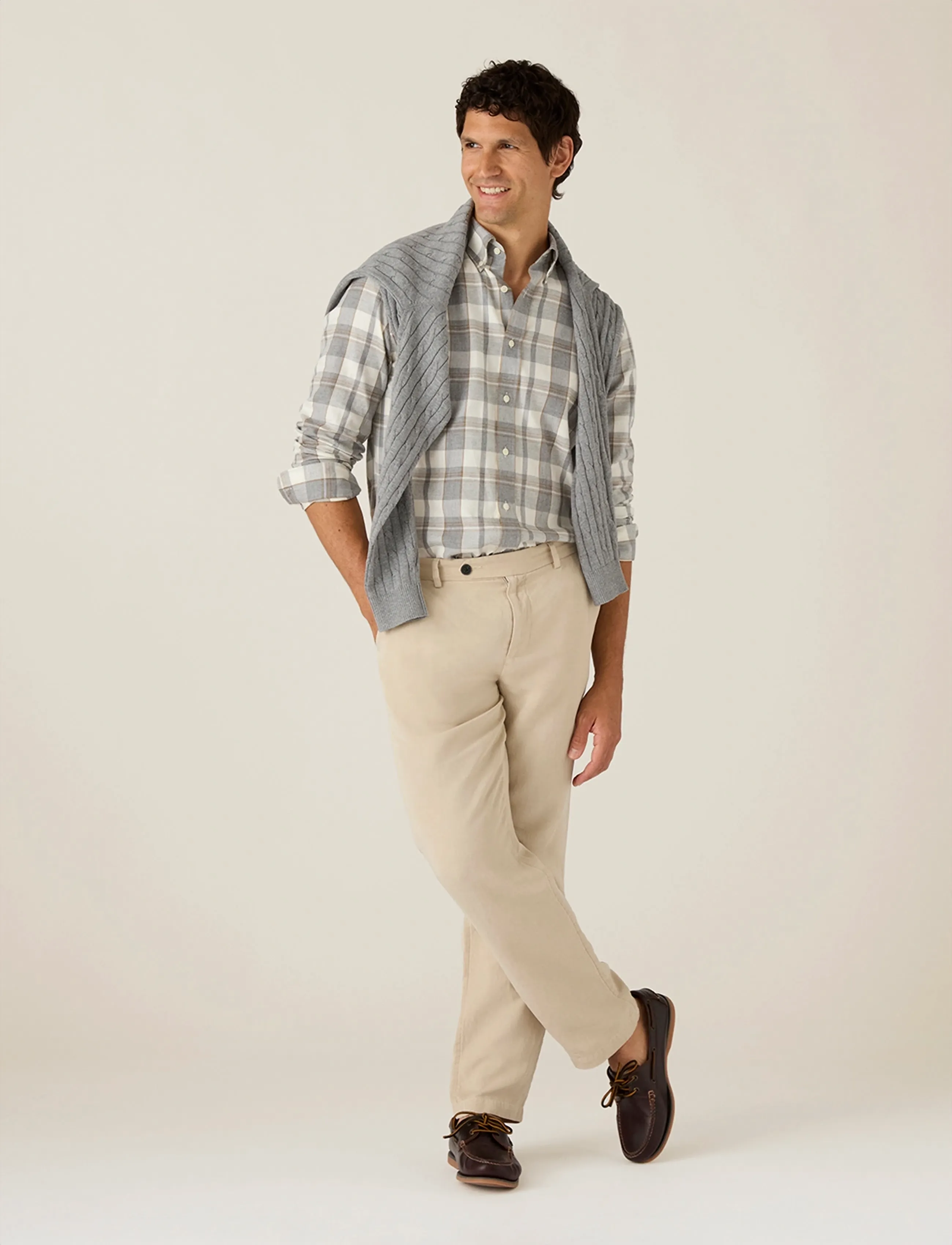 Lexington Clothing Classic Tapered Pants - Kleidung - LIGHT BEIGE / beige