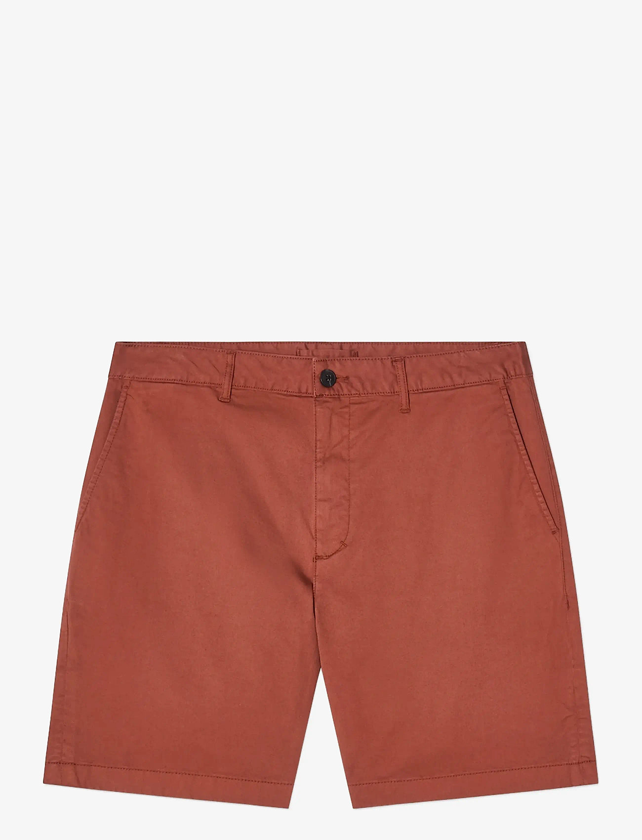 Lexington Clothing - Classic Cotton Twill Shorts - chinos shorts - rust - 1