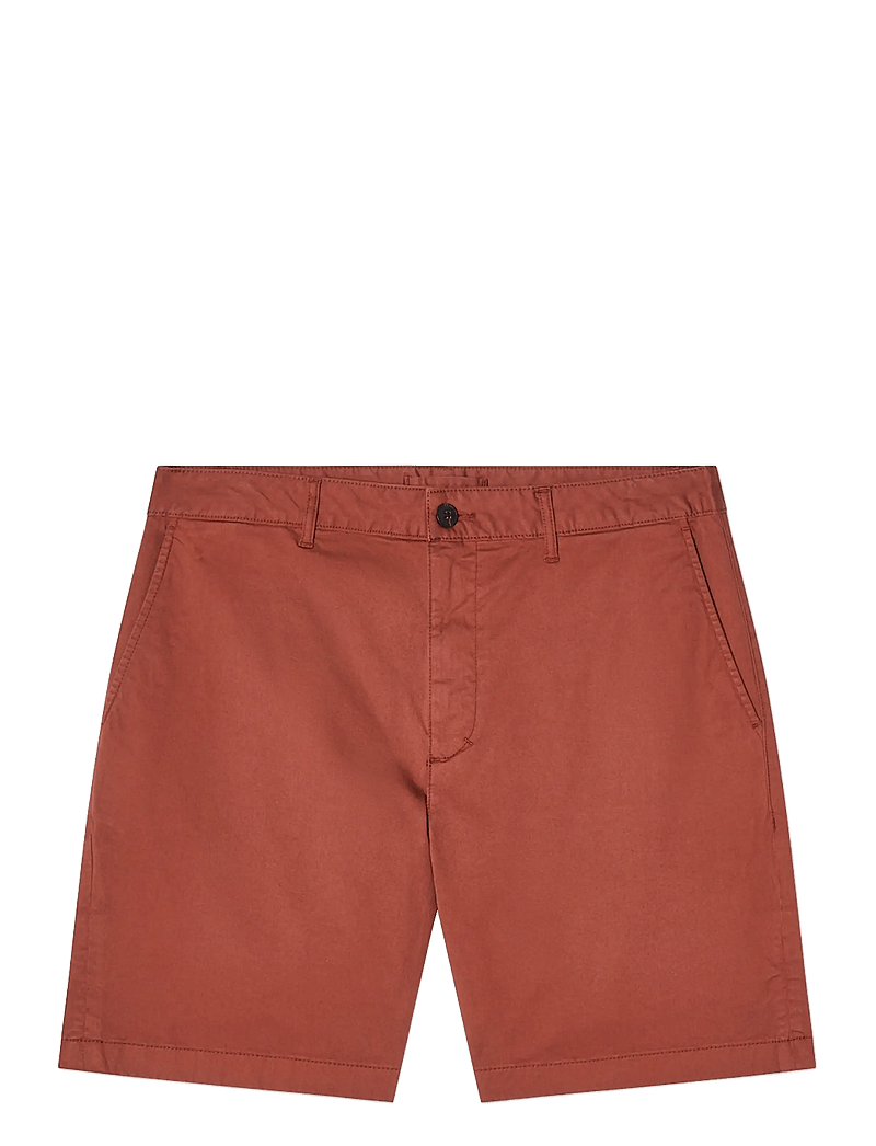 Lexington Clothing - Classic Cotton Twill Shorts - chinos shorts - rust - 1