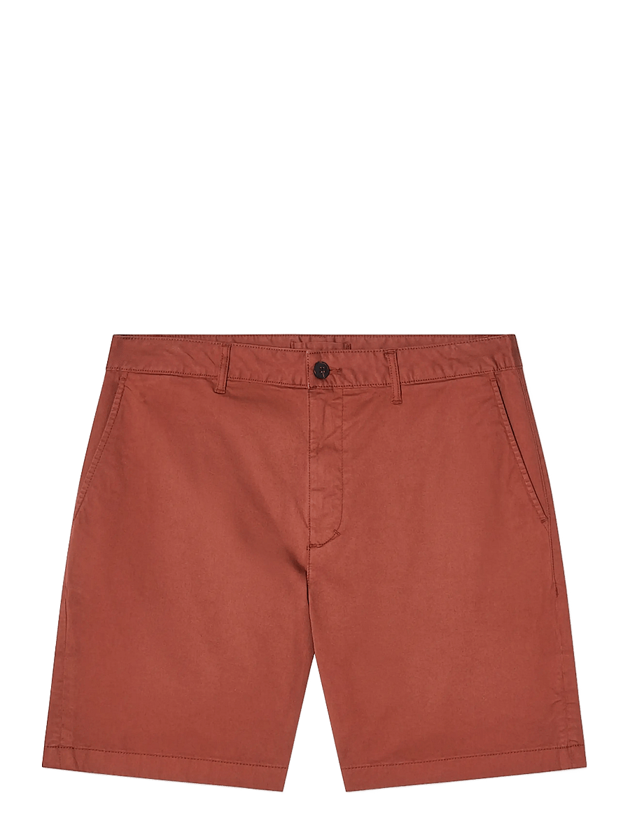 Lexington Clothing - Classic Cotton Twill Shorts - chinos shorts - rust - 1