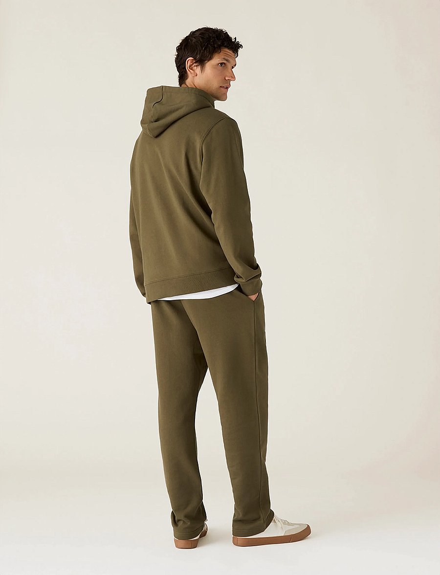 Lexington Clothing - Organic Cotton Logo Zip-Up Hoodie - hættetrøjer - dark green - 2