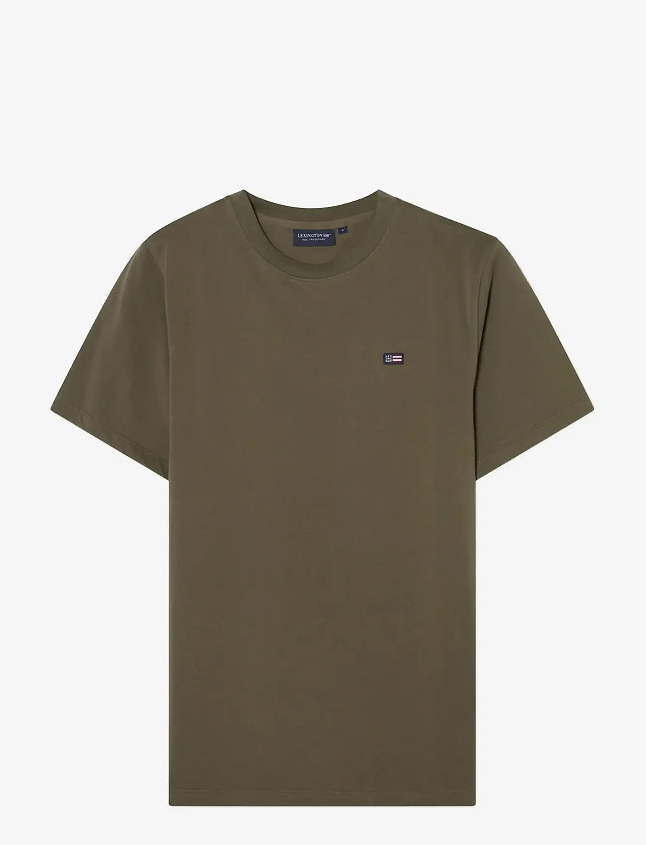 Lexington Clothing - Classic Organic Cotton Logo Tee - kortärmade t-shirts - dark green - 0